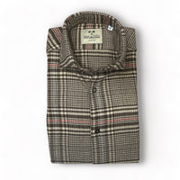 Madesimo Tartan Navy flannel Shirt