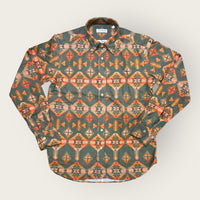 American-Indian Green Flannel Shirt