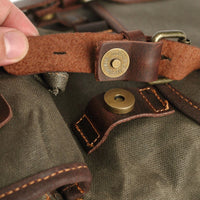 Let's get lost waxed backpack