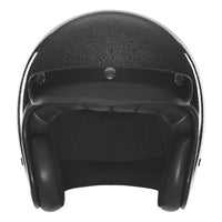 The Classic open face Helmet - Black metal flake
