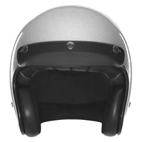 The Classic open face Helmet - Silver metal flake