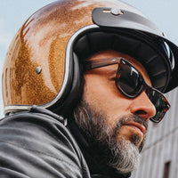 The Classic open face Helmet - Bronze metal flake
