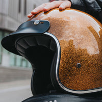 The Classic open face Helmet - Bronze metal flake