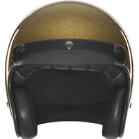The Classic open face Helmet -  dark gold metal flake