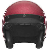 The Classic open face Helmet - Dark pink metal flake
