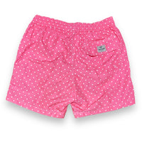 White dots on fucsia Swim short