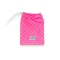 White dots on fucsia Swim short