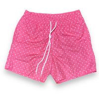 White dots on fucsia Swim short
