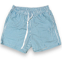 White and tail shirt stripes Swim short