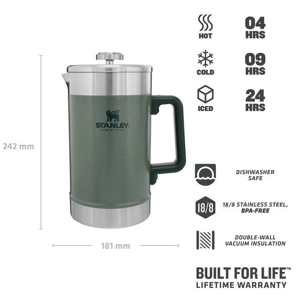 STANLEY CLASSIC STAY HOT FRENCH PRESS | 1.4L / 48OZ