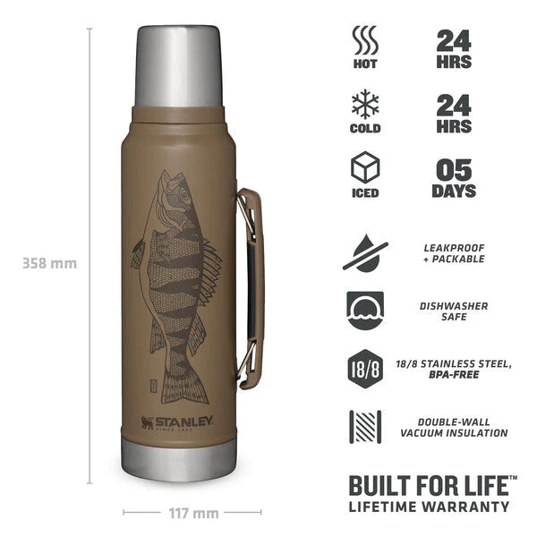 CLASSIC LEGENDARY BOTTLE 1.1qt /1LT Peter Perch Tan
