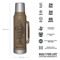 CLASSIC LEGENDARY BOTTLE 1.1qt /1LT Peter Perch Tan