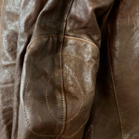 Cafè Racer Dark Brown Leather Jacket