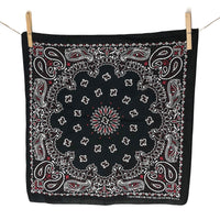 Bandana - faded Black & red