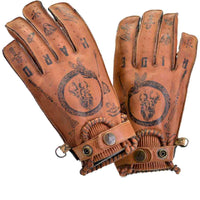 Tattoo leather gloves