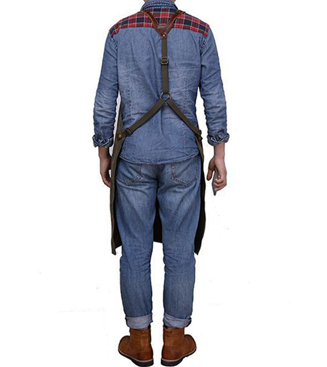 Waxed Canvas & leather apron