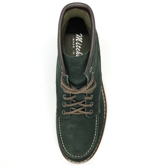 Suede Bottle green boots