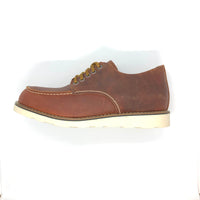Burned low leather boots