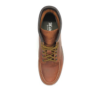Burned leather boots
