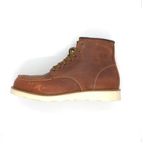 Burned leather boots