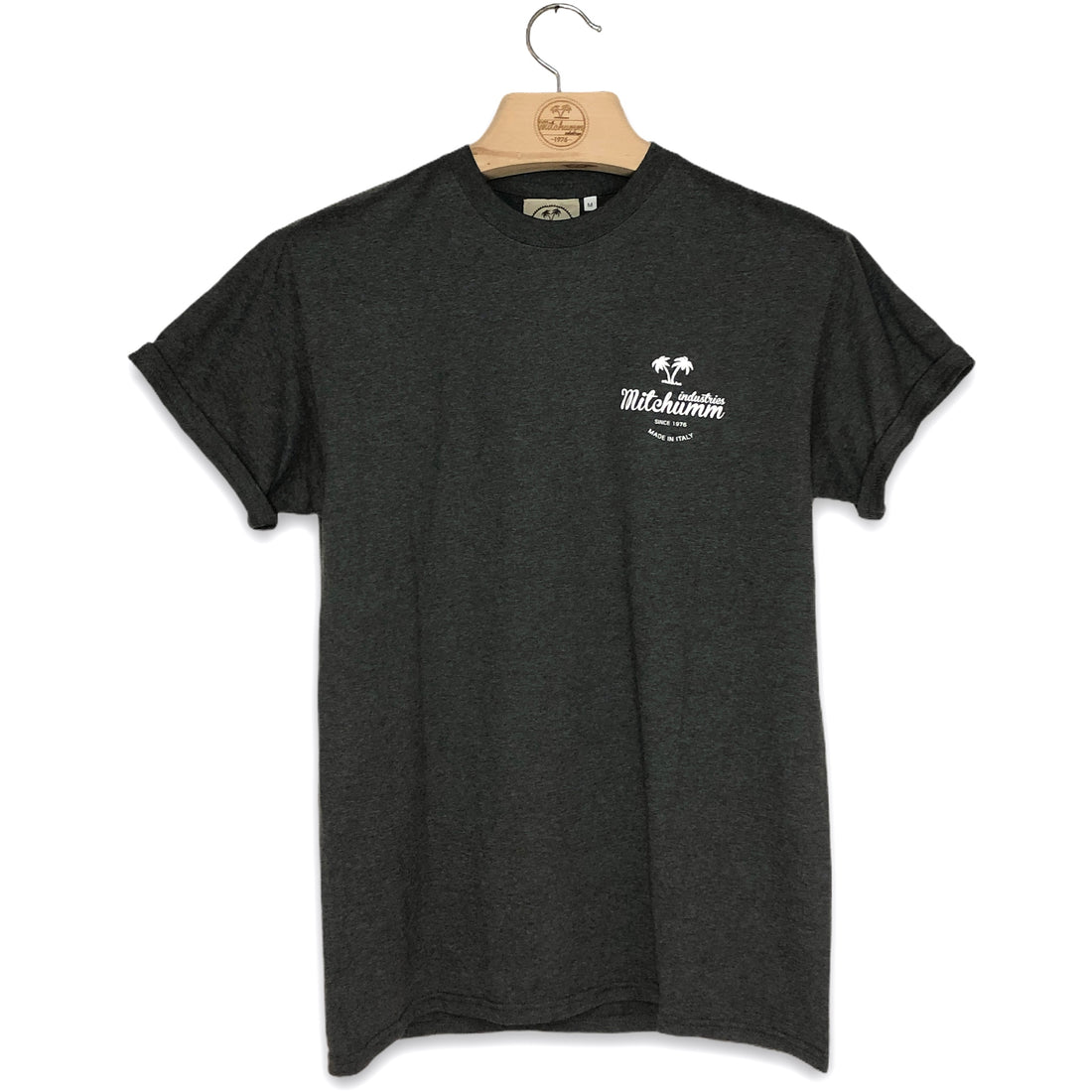 Mitchumm Logo tees - Lead Grey