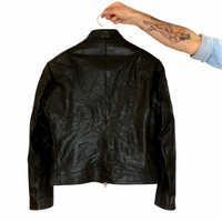 1/4 Mile Racer Black Leather Jacket
