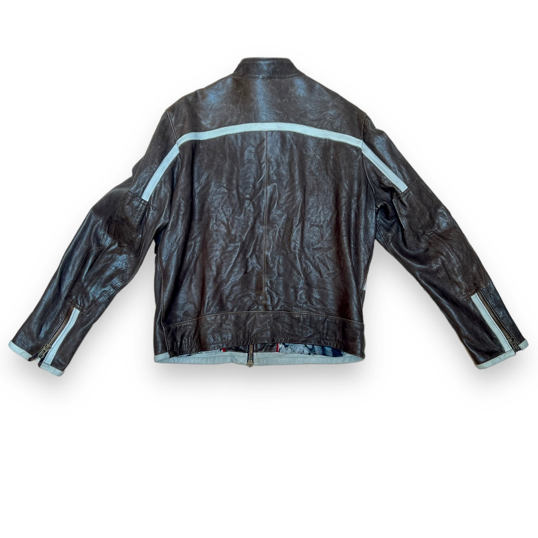 T-racer Dark Brown Leather Jacket