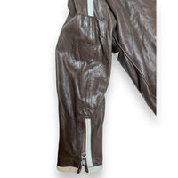 T-racer Dark Brown Leather Jacket