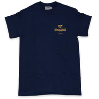 Mitchumm Logo tees - Navy & yellow