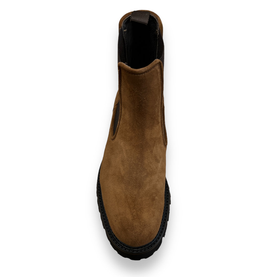 Tobacco suede leather Chelsea Boots