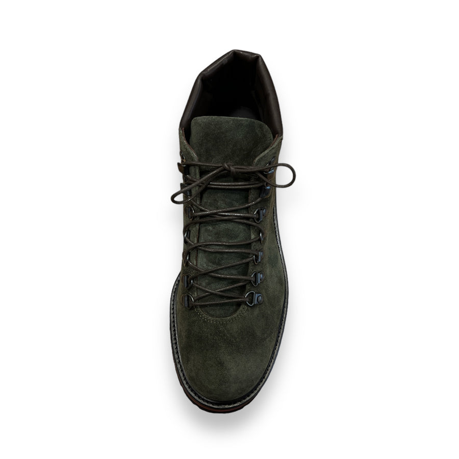 Grandpa Mountain Boots in suede army green