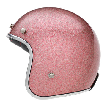 The Classic open face Helmet - Champagne Rosè metal flake
