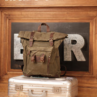 Let's get lost waxed backpack