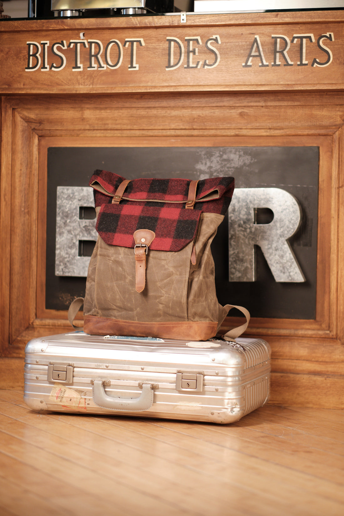 heritage plaid backpack