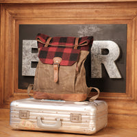 heritage plaid backpack