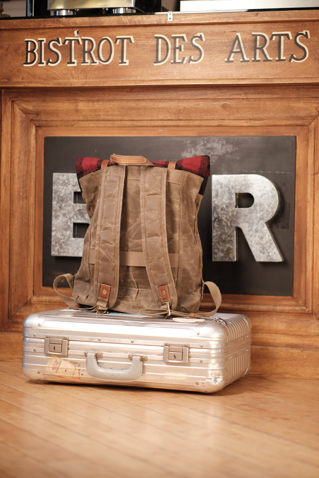 heritage plaid backpack