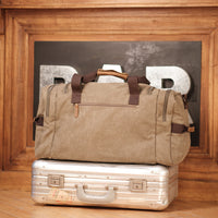 Canvas & Leather Travel Bag