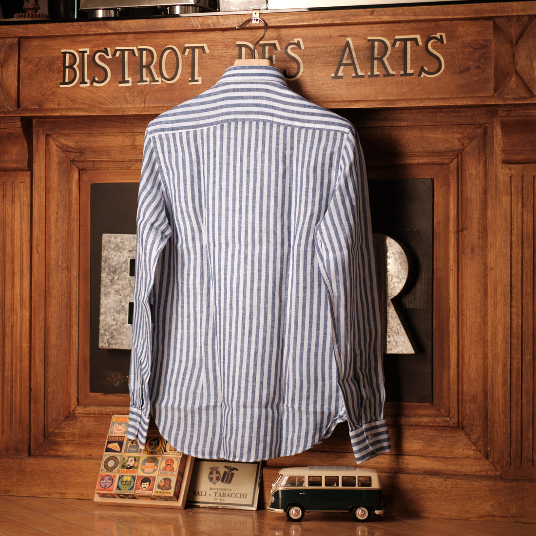 Riviera Blue stripes Linen Shirt