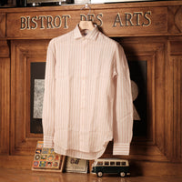 Dusty Rose stripes Linen Shirt