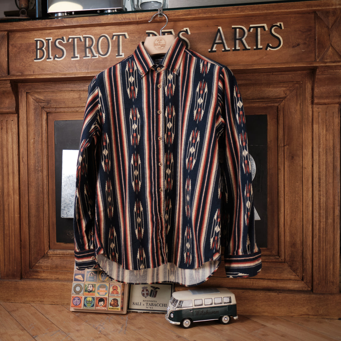 American-Indian Blue Flannel Shirt