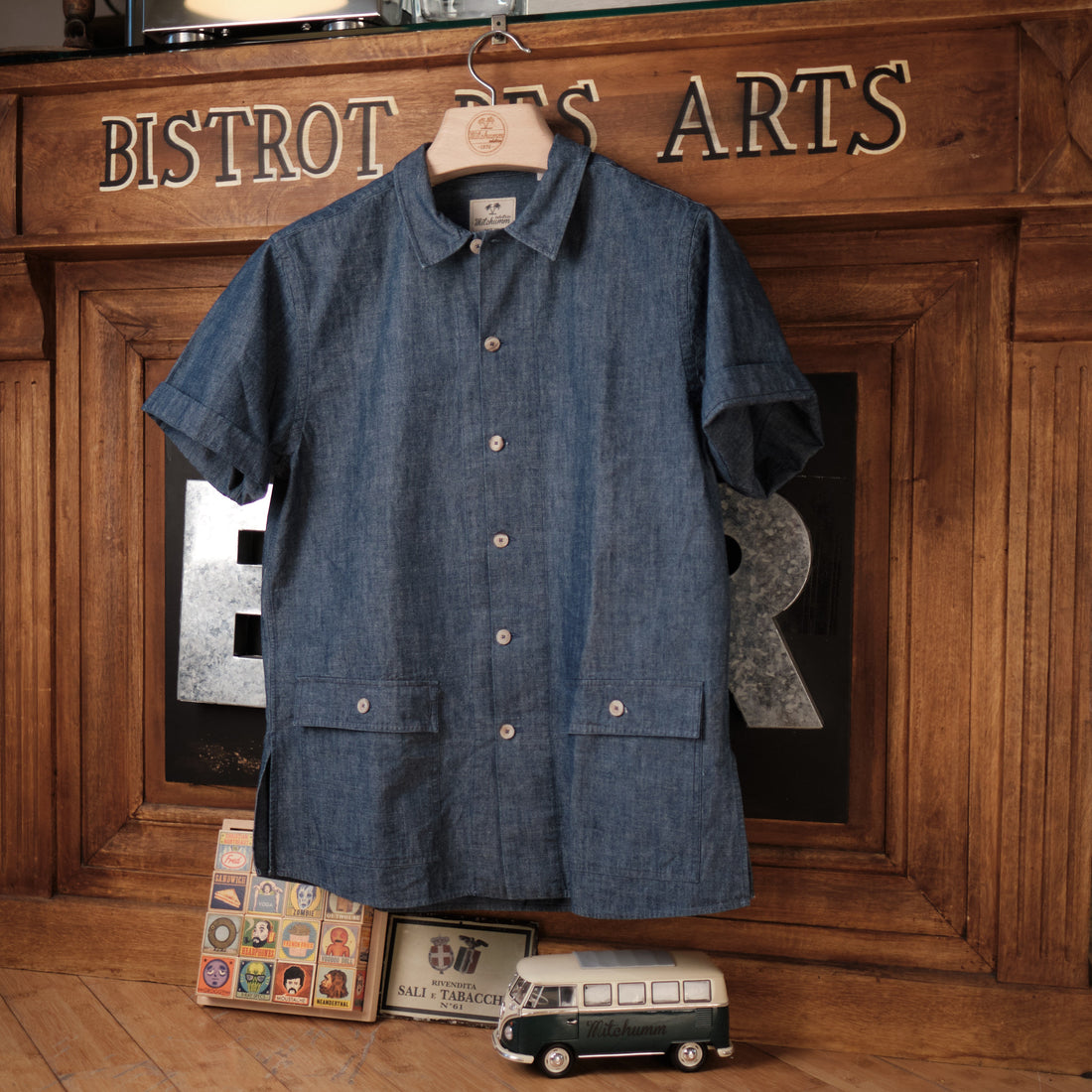 Japan worker light denim Shirt