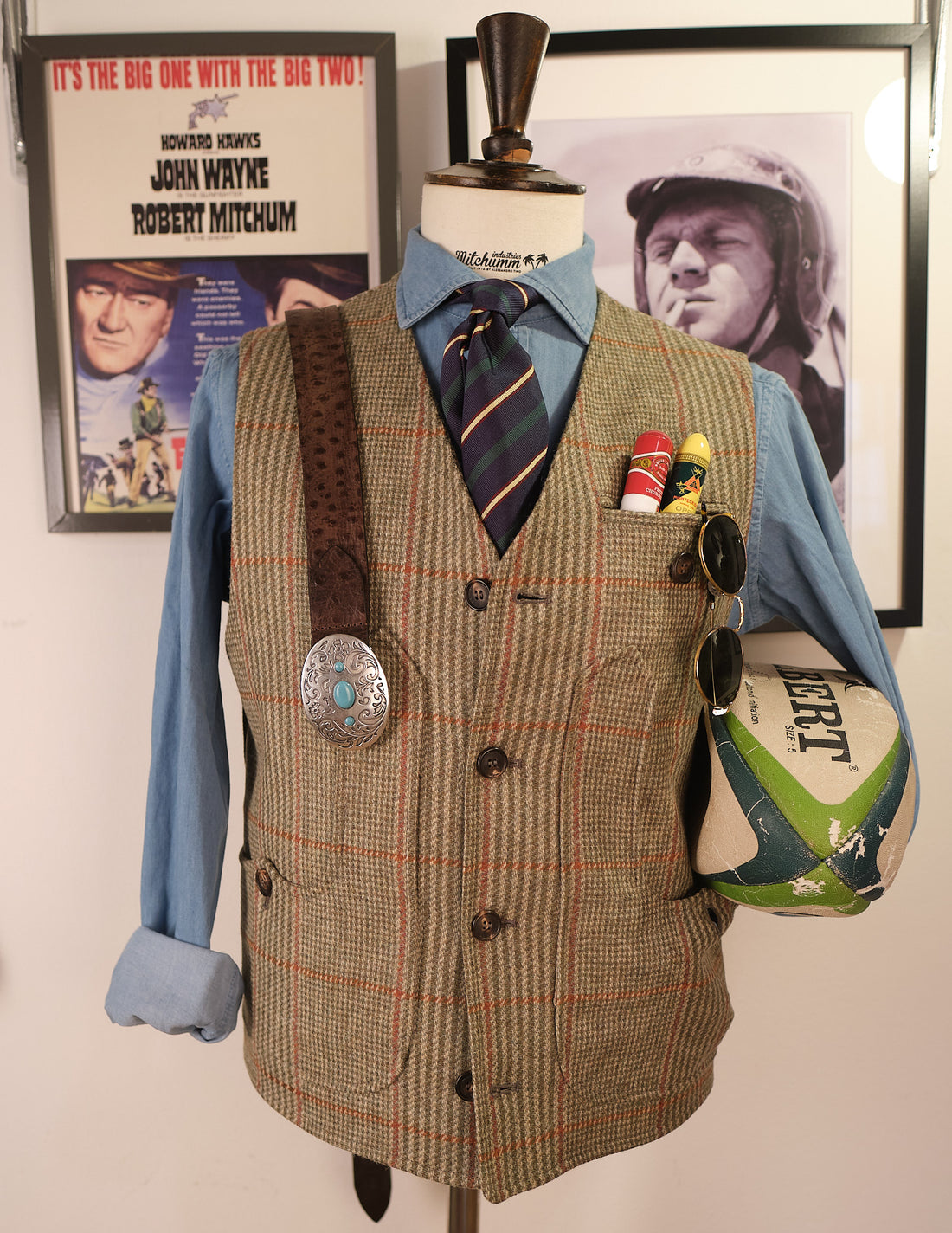 Maremmano Tweed vest - Prince of Whales Overcheck