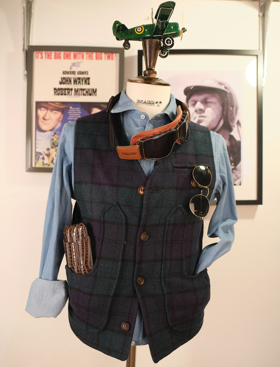 Maremmano Wool Vest Black Watch
