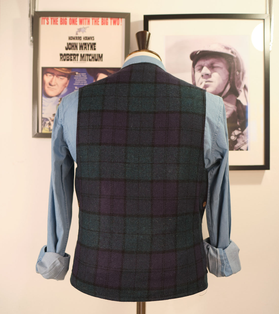 Maremmano Wool Vest Black Watch