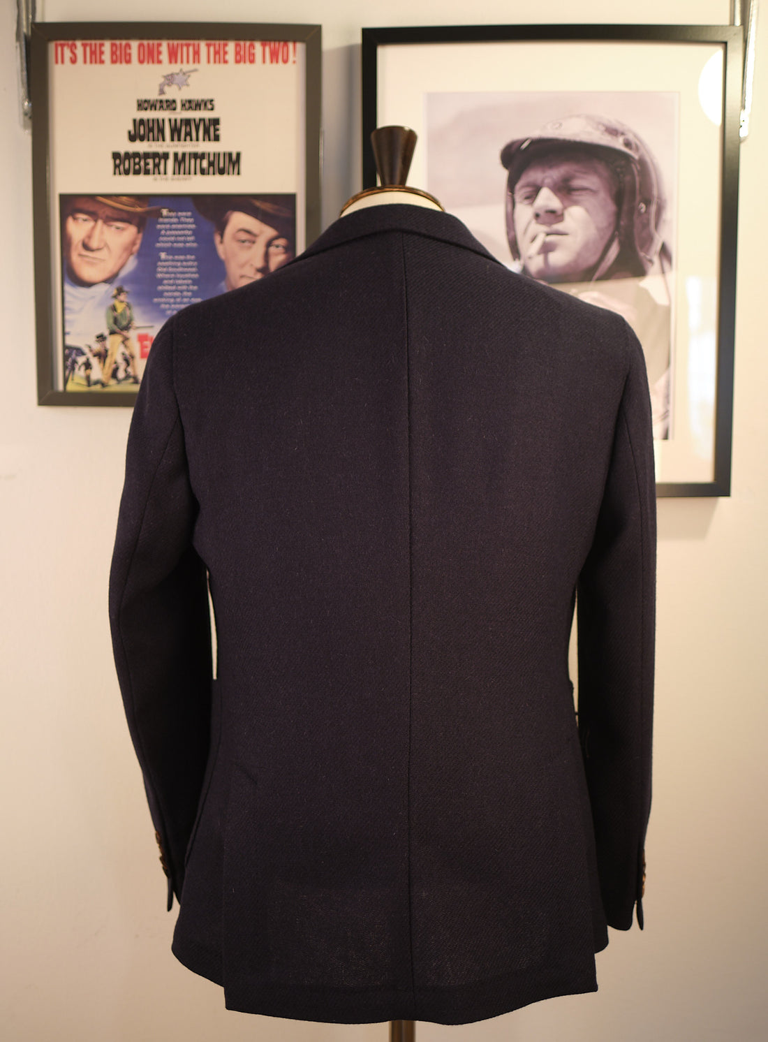 Shetland wool Navy Blazer
