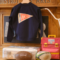 Mtichumm Heritage Pennant Crewneck Sweatshirt Navy
