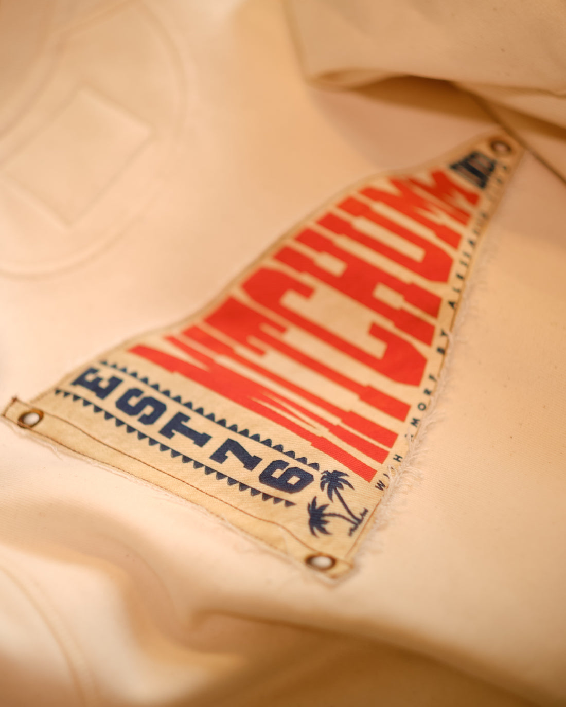 Mtichumm Heritage Pennant Crewneck Sweatshirt Off-white