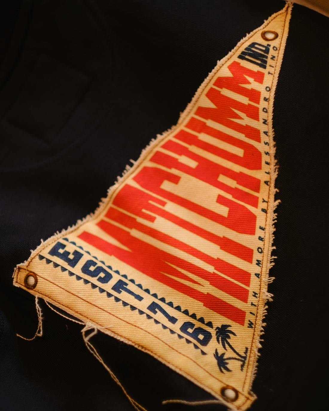 Mtichumm Heritage Pennant Crewneck Sweatshirt Navy