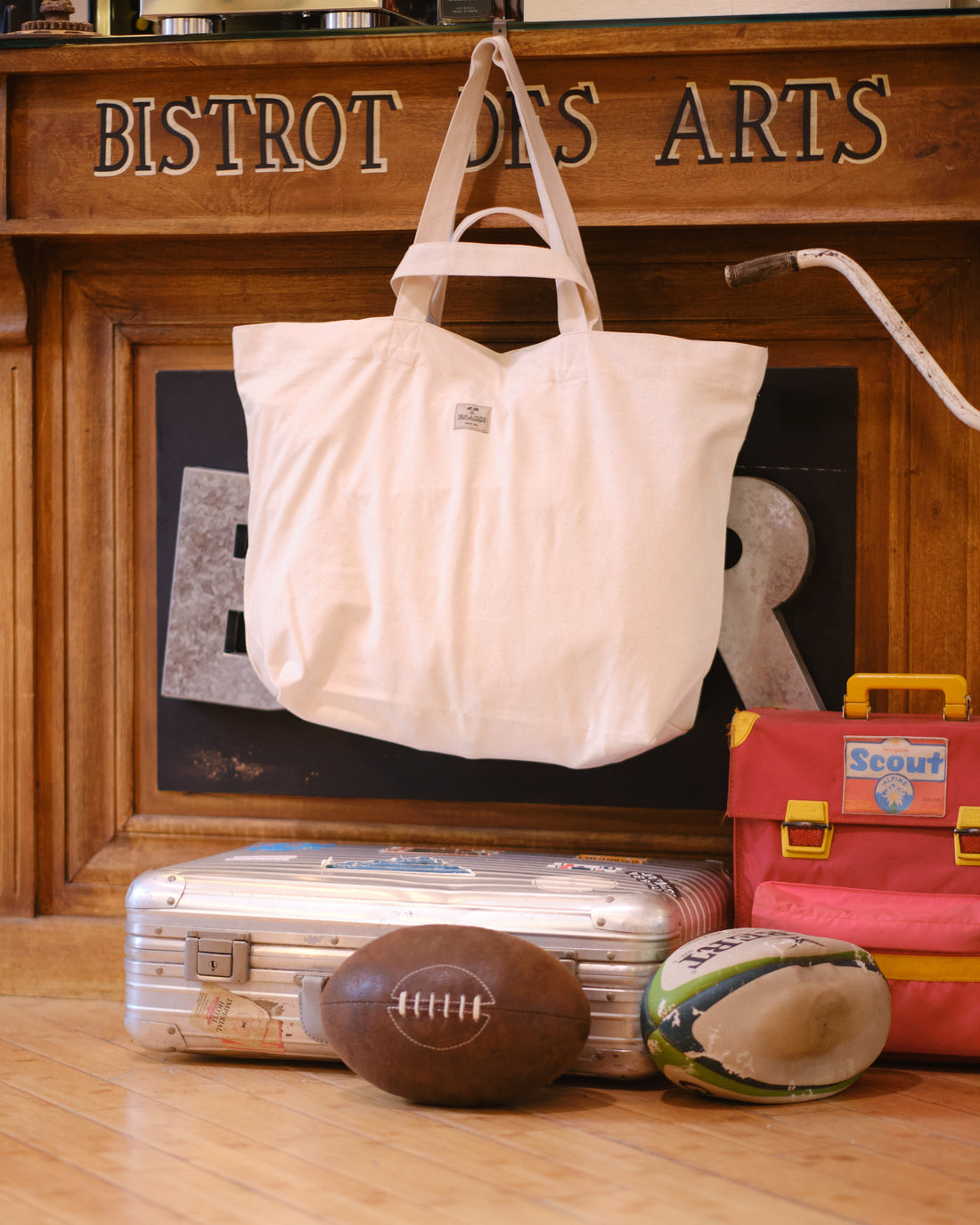 Mitchumm Natural Pennant Tote Bag