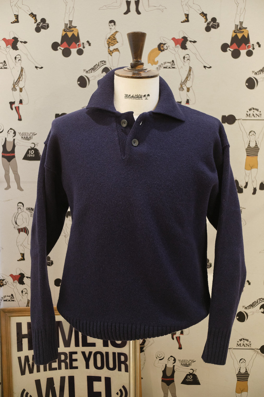 Old School Polo Navy